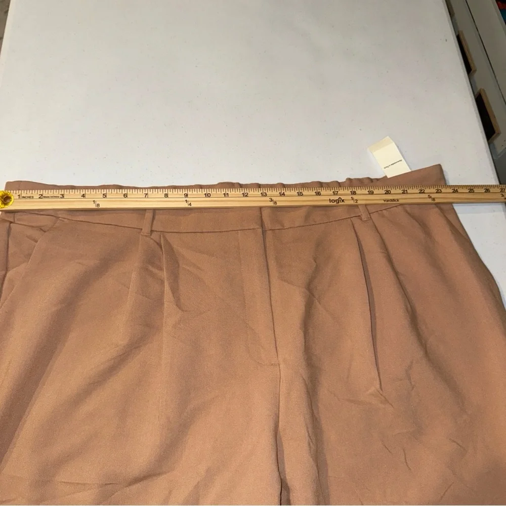 NEW Abercrombie & Fitch Pants 37 /‎ 24 Long Womens Pleated Wide Straight Trouser